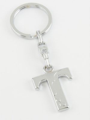 Harfli Metal Anahtarlık-T
