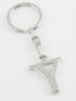 Harfli Metal Anahtarlık-Y