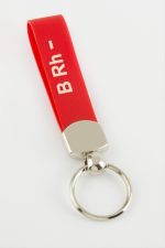B Rh Negatif Kan Grubu Anahtarlık-Kırmızı