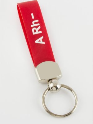 A Rh Negatif Kan Grubu Anahtarlık-Kırmızı