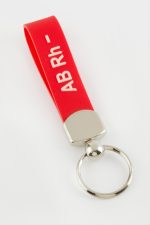 AB Rh Negatif Kan Grubu Anahtarlık-Kırmızı - Görsel 2