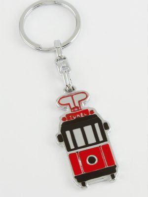 Nostajik Tramvay Metal Anahtarlık-Gümüş Rengi