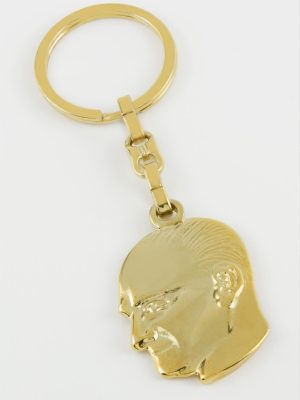 Atatürk Metal Anahtarlık-Sarı