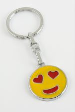 Emoji Metal Anahtarlık-Sarı - Görsel 2