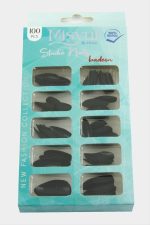 Misyul Badem Mat Takma Tırnak 100 Adet-Siyah