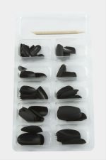 Misyul Oval Mat Takma Tırnak 100 Adet-Siyah - Görsel 2