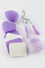 6 Makyaj Süngeri - Kirpi Kıvırma Seti-Renkli