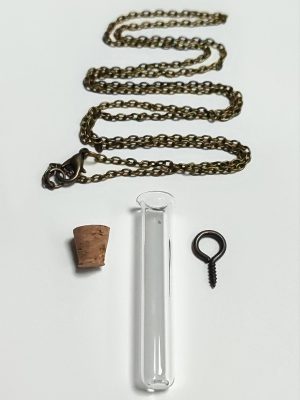 Boş Fanus Canlı Kolye-Şeffaf