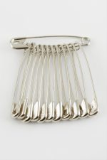 12 Adet Çengel İğne 5,5 cm-Gümüş Rengi