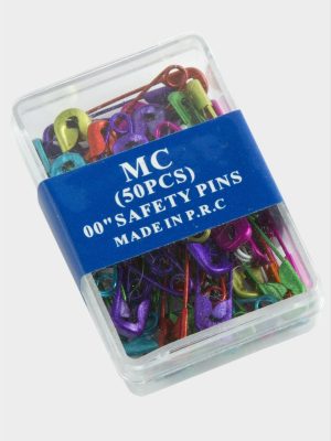 50 Adet Kutulu Çengel İğne-Renkli