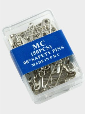 50 Adet Kutulu Çengel İğne-Gümüş Rengi