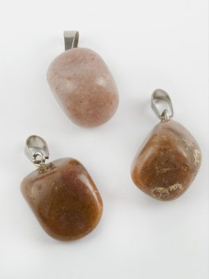 Jasper Doğaltaş Kolye Ucu-Kahverengi