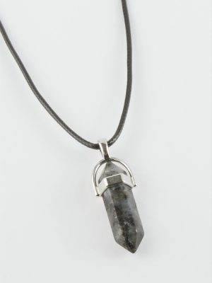 Akik Point Kolye-Gri