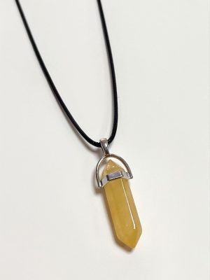 Akik Point Kolye-Sarı