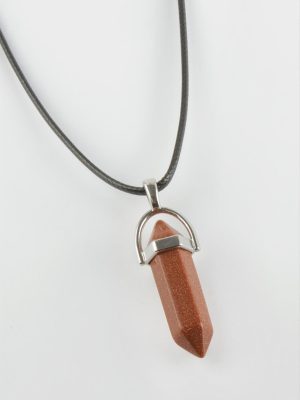 Kahverengi Yıldız Point Kolye-Kahverengi