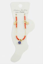 Nazar Miyoki Boncuk Halhal-Turuncu - Görsel 2