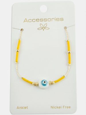 Nazar Miyoki Boncuk Halhal-Sarı