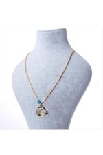 Ay Yıldız Figürlü Kolye-Sarı - Görsel 2