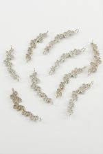 Kelebek Zirkon Taşlı Bileklik Aparatı 1 Adet-Gümüş Rengi