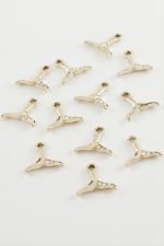 Kanat Taşlı Kolye Ucu Aparatı 1 Adet-Sarı