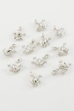 Kurbağa Kolye Ucu Aparatı 1 Adet-Gümüş Rengi - Görsel 2