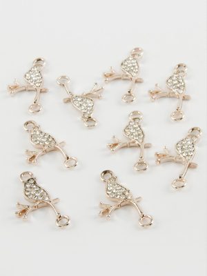 Kuş Taşlı Bileklik Aparatı 1 Adet-Roz