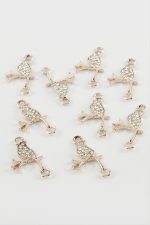 Kuş Taşlı Bileklik Aparatı 1 Adet-Roz - Görsel 2