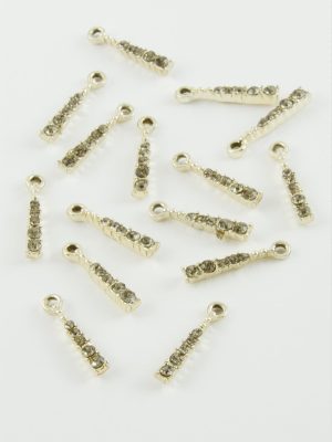 Tek Taşlı Kolye Ucu Aparatı 1 Adet-Sarı