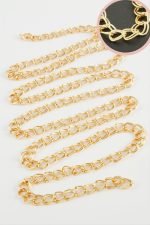 7 mm Çift Zincirli 1 metre-Sarı - Görsel 2