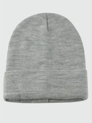 Çift Kat 1 nci kalite renkli bere  Toptan Bere Eldiven -Gri-2