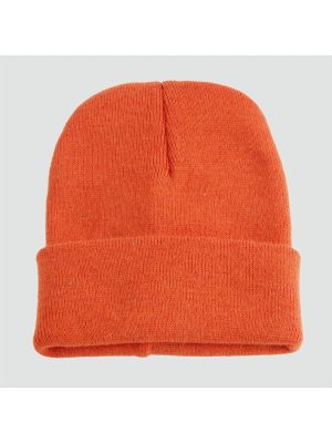 Çift Kat 1 nci kalite renkli bere  Toptan Bere Eldiven -Turuncu