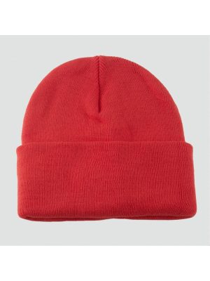 Çift Kat 1 nci kalite renkli bere  Toptan Bere Eldiven -Kırmızı