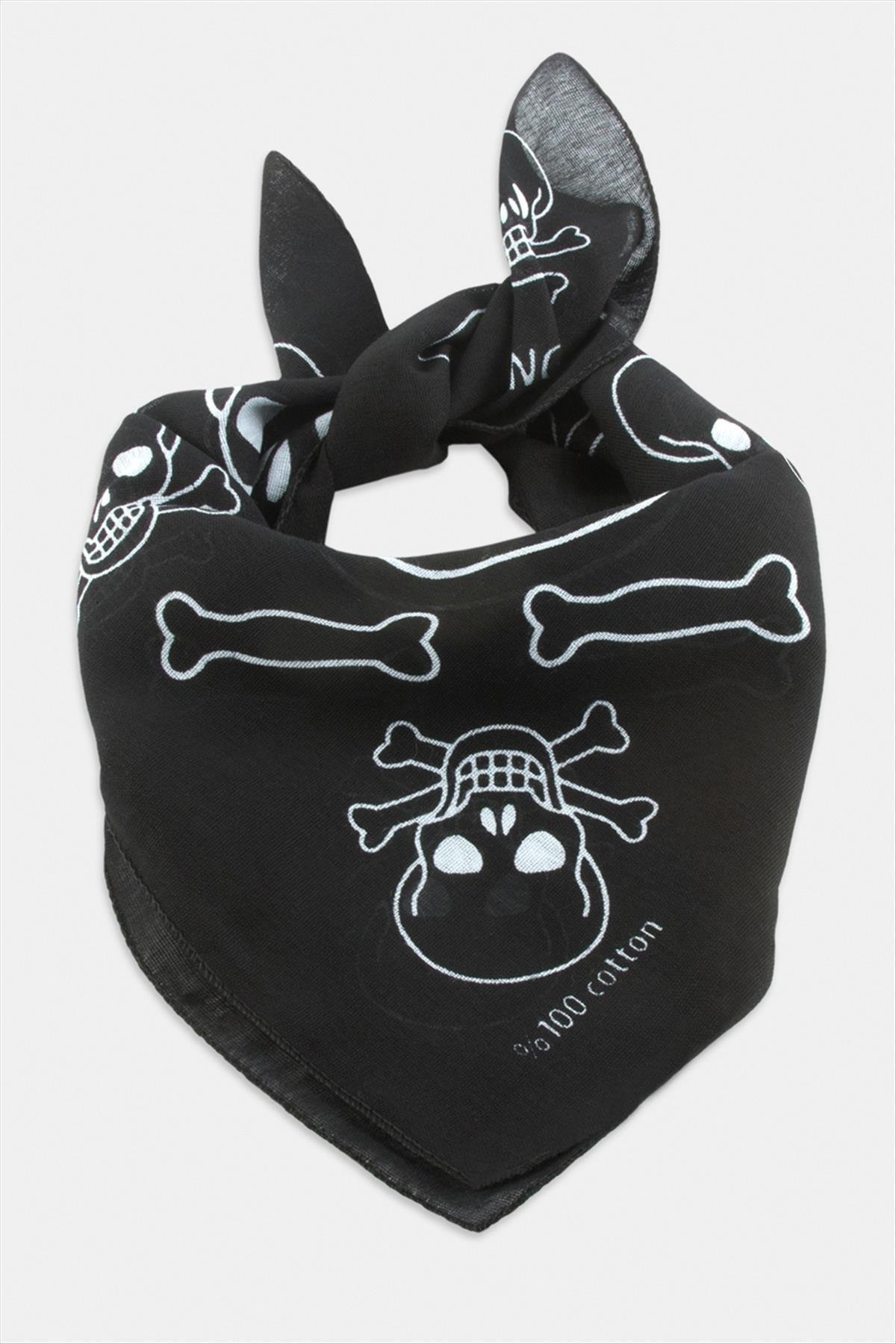 1204219_Kuru-Kafa-Desenli-Bandana-5050-d214.jpg Kuru Kafa Desenli Bandana 50X50-Siyah - Görsel 1