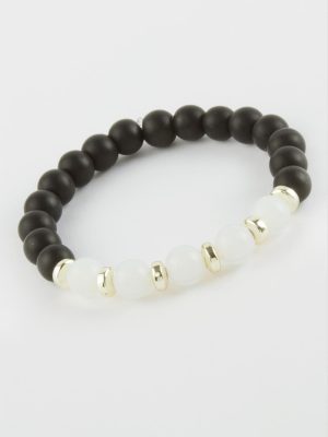 Aytaşı Onix Doğaltaşlı Bileklik-Siyah