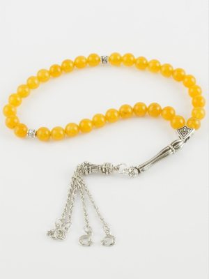 Ceyt Taşı Tesbih 8 mm-Sarı