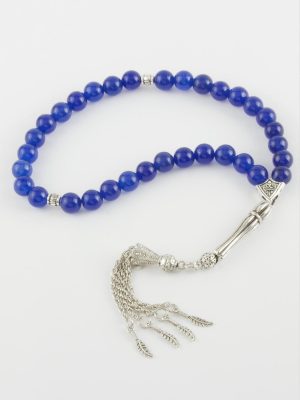 Ceyt Taşı Tesbih 8 mm-Lacivert