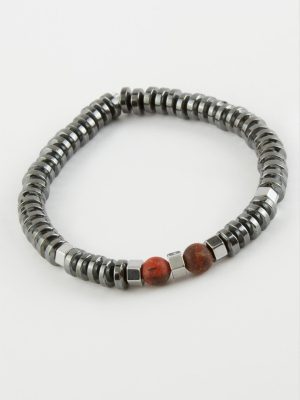 Hematit Ceyt Doğaltaş Bileklik-Antrasit