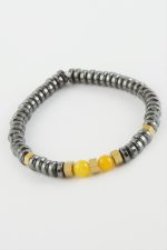 Hematit Akik Doğaltaş Bileklik-Antrasit