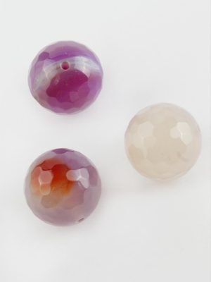 Ametist Doğaltaş Kolye Ucu 2 cm-Mor