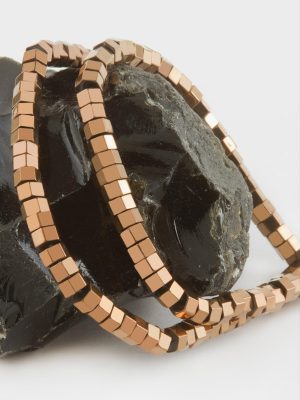 Hematit Somun Vida Taşı 6 mm-Roz