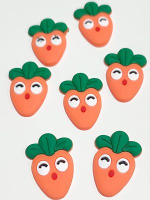 Havuç Silikonlu Figür 1 Adet-Turuncu