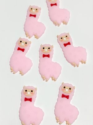 Koyun Silikonlu Figür 1 Adet-Pembe