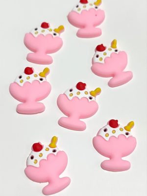 Dondurma Silikonlu Figür 1 Adet-Pembe