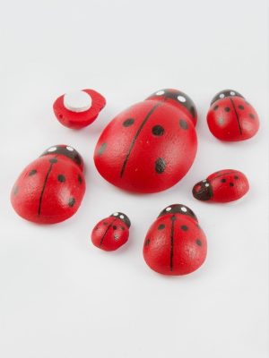 Uğur Böceği Set 6 Adet-Kırmızı