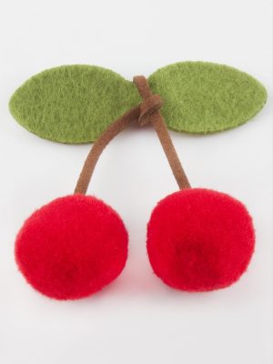 Keçe Kiraz Büyük Ponpon 1 Adet-Kırmızı