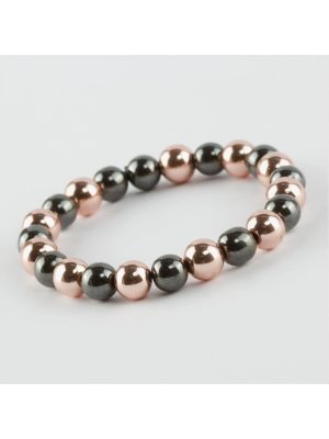 Hematit Doğaltaşlı Bileklik-Roz