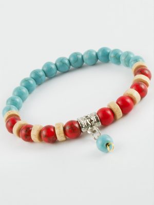 Ceyt Turkuaz Doğaltaş Bileklik-Turkuaz