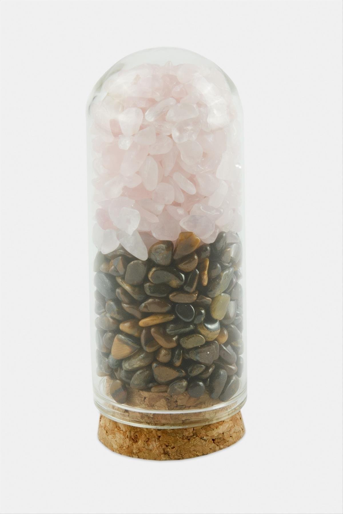 1204514_Kaplangozu-Pembe-Kuvars-Tasi-Cam-Sise-Bi-4ef3.jpg Kaplangözü Pembe Kuvars Taşı Cam Şişe Biblo-Renkli - Görsel 1