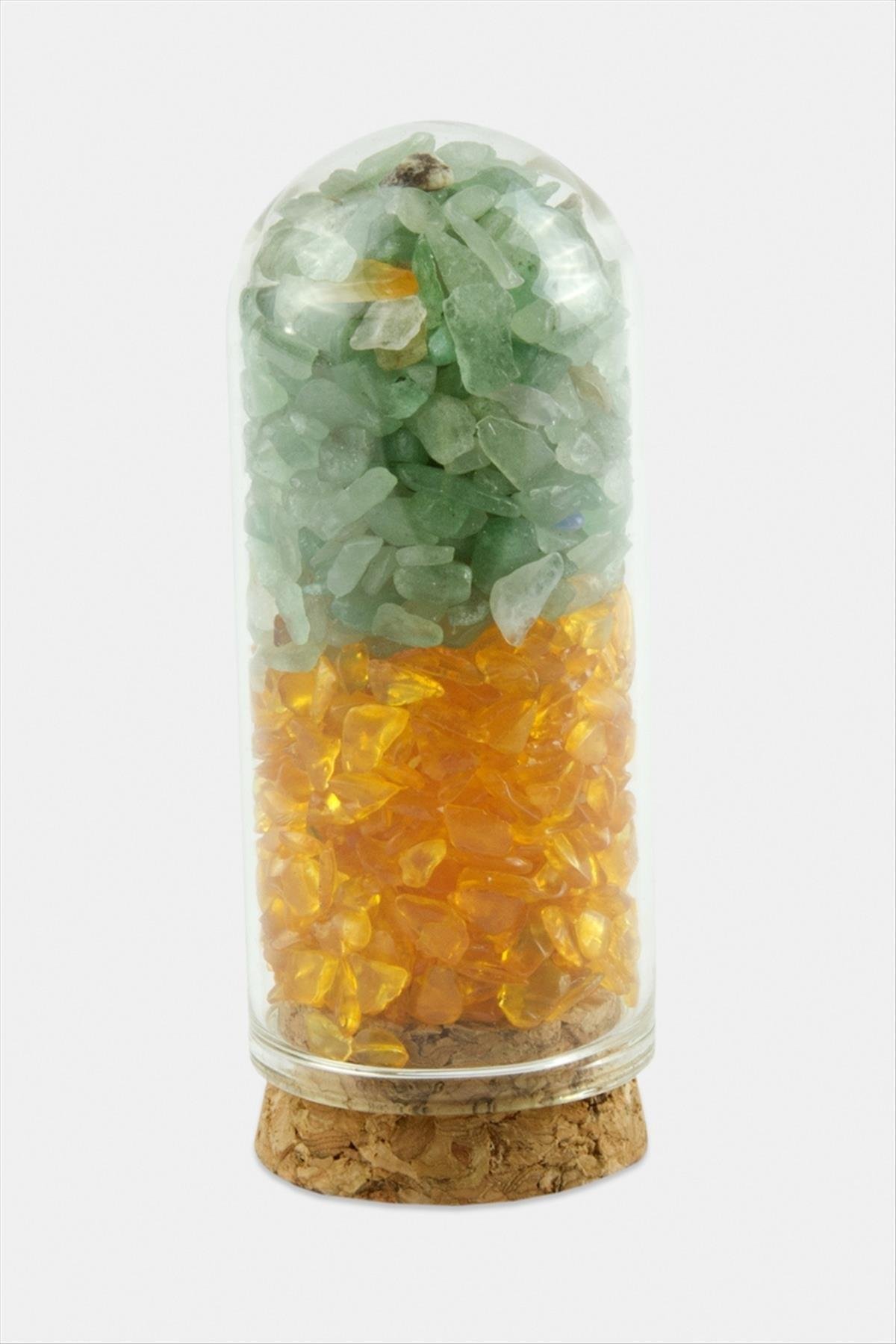 1204516_Yesim-Akik-Tasi-Cam-Sise-Biblo-9695.jpg Yeşim Akik Taşı Cam Şişe Biblo-Renkli - Görsel 1