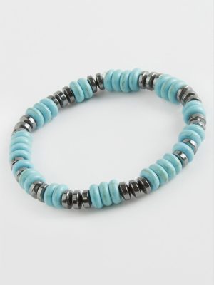 Hematit Turkuaz Doğaltaş Bileklik-Turkuaz